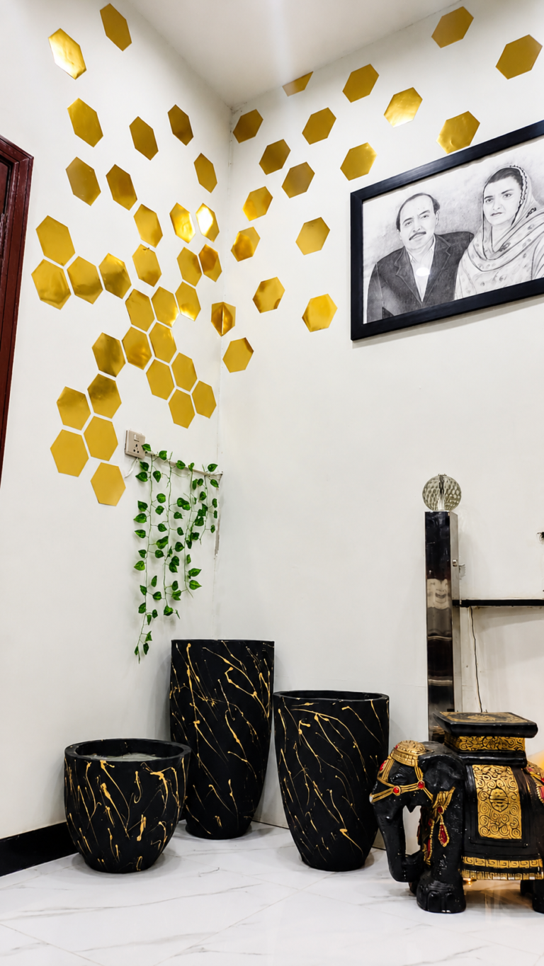 Luxe Corner | Fireplace | 2BR Stay | Bahria Town Lahore