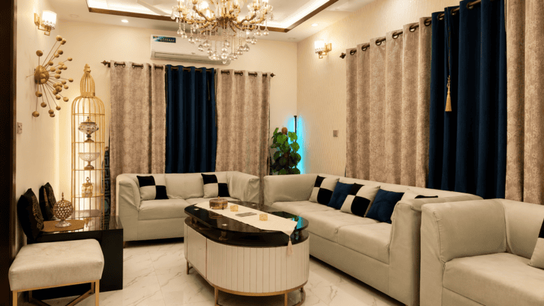 Luxe Corner | Fireplace | 2BR Stay | Bahria Town Lahore