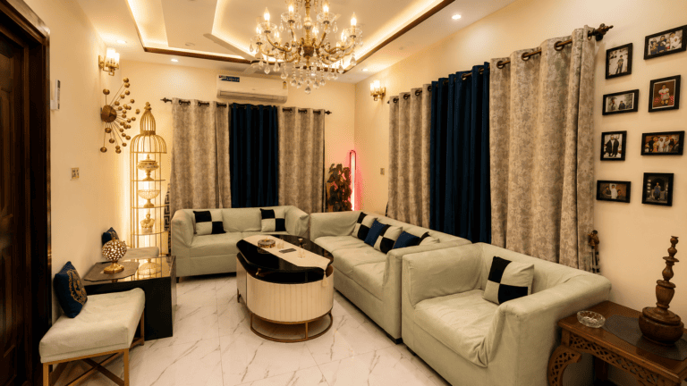 Luxe Corner | Fireplace | 2BR Stay | Bahria Town Lahore