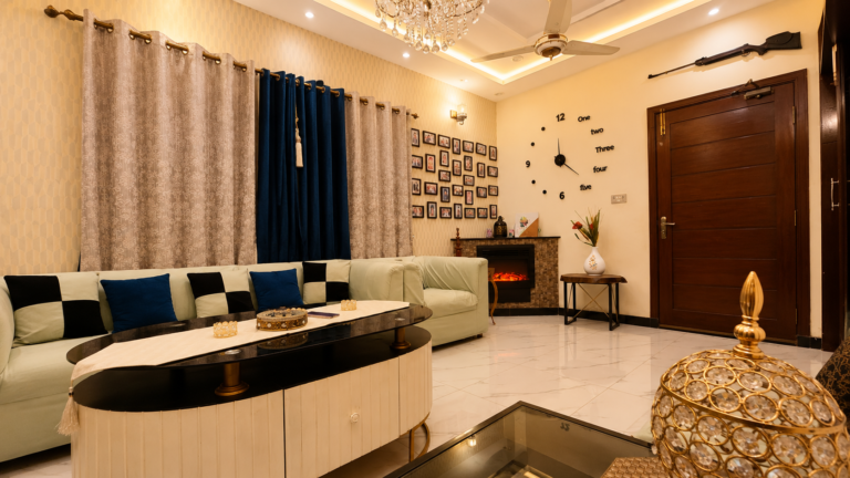 Luxe Corner | Fireplace | 2BR Stay | Bahria Town Lahore