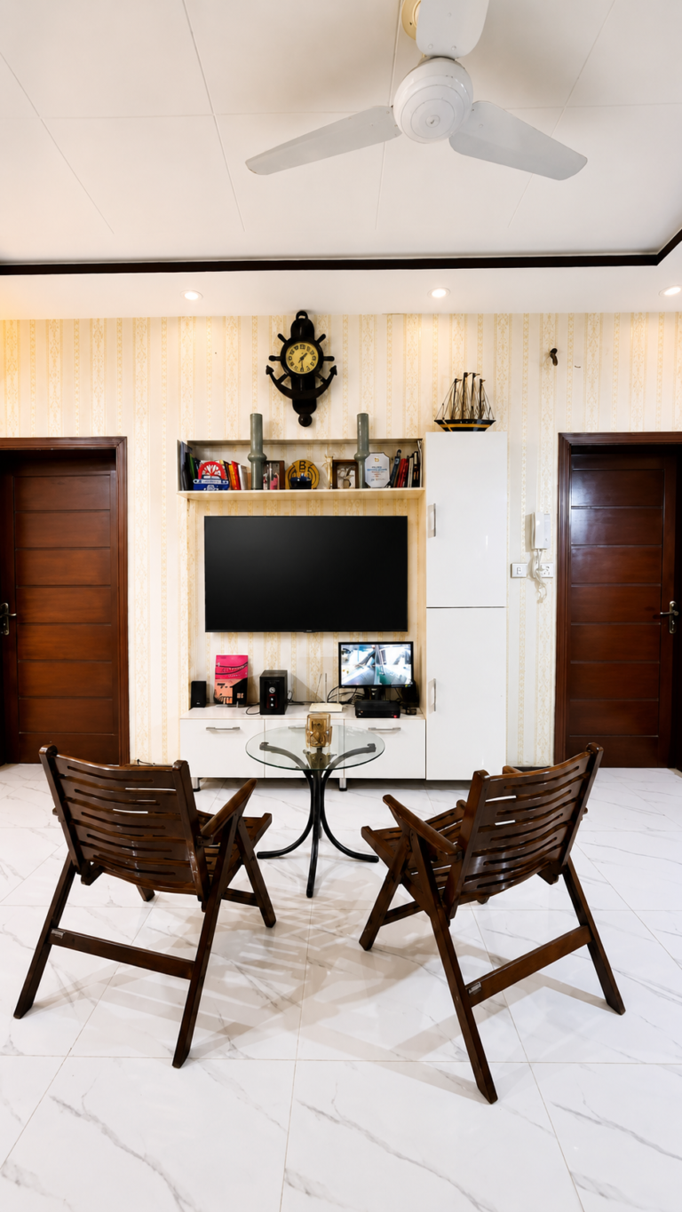 Luxe Corner | Fireplace | 2BR Stay | Bahria Town Lahore